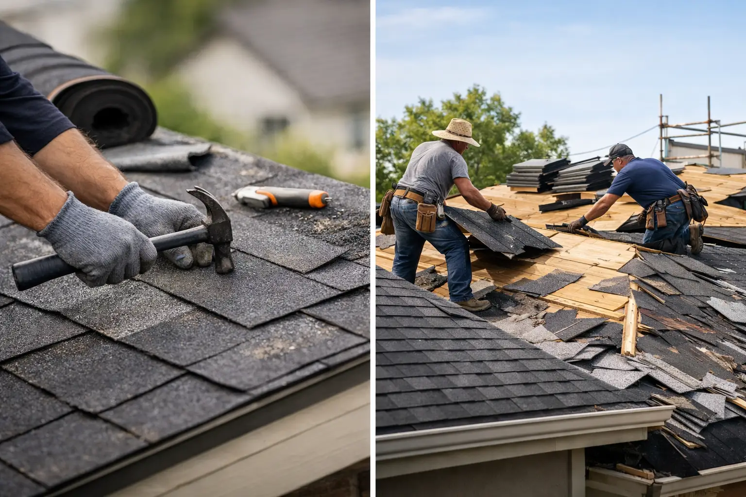 Roof Repair Versus Replacement: Which Wins?